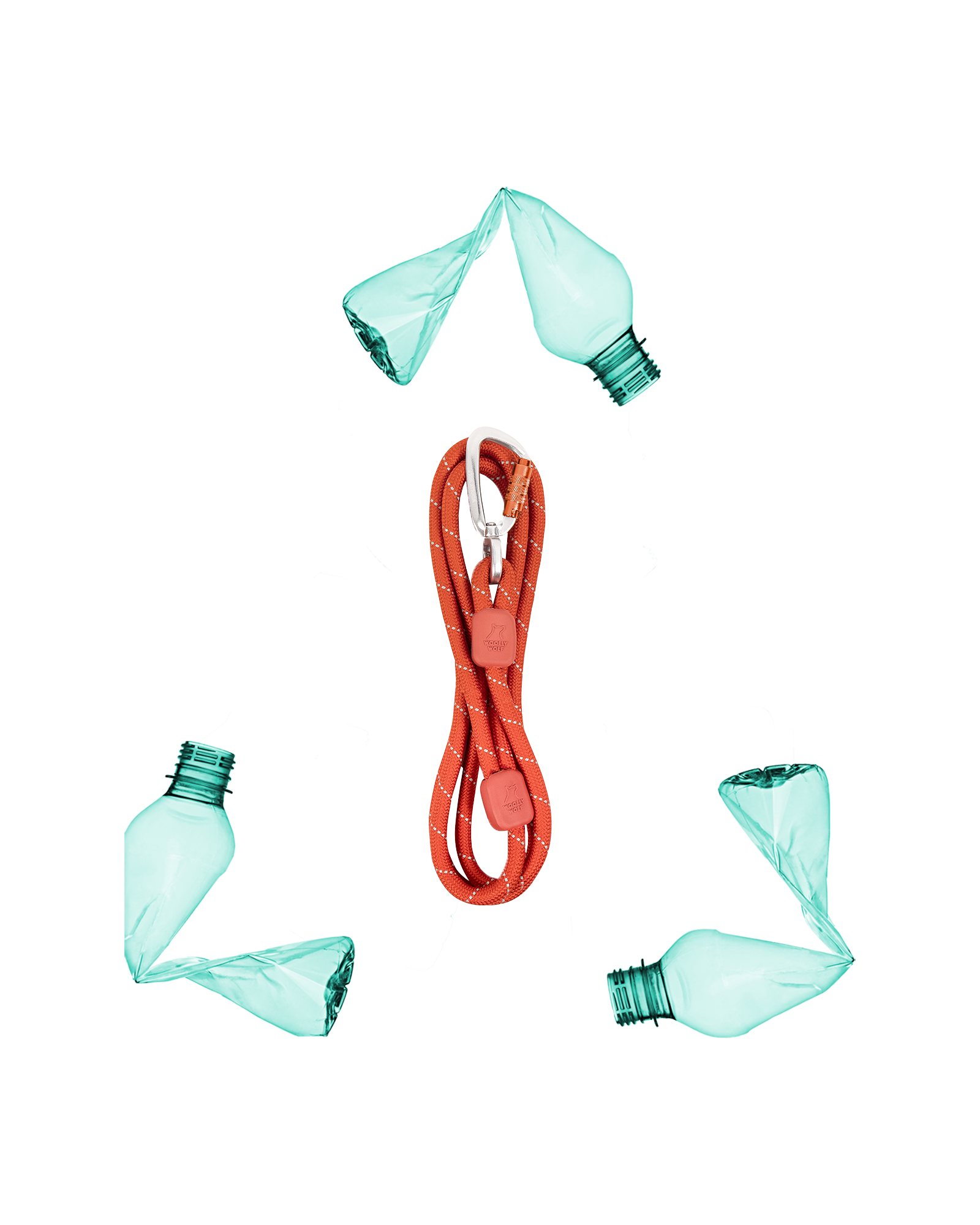 Red charging cable surrounded by five broken light bulbs on a white background.